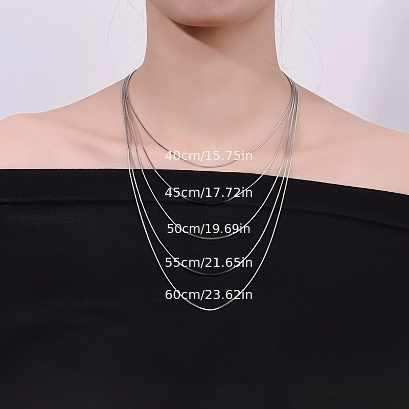 S925 Silver Snake Bone Chain in Golden/Silver, Various Lengths