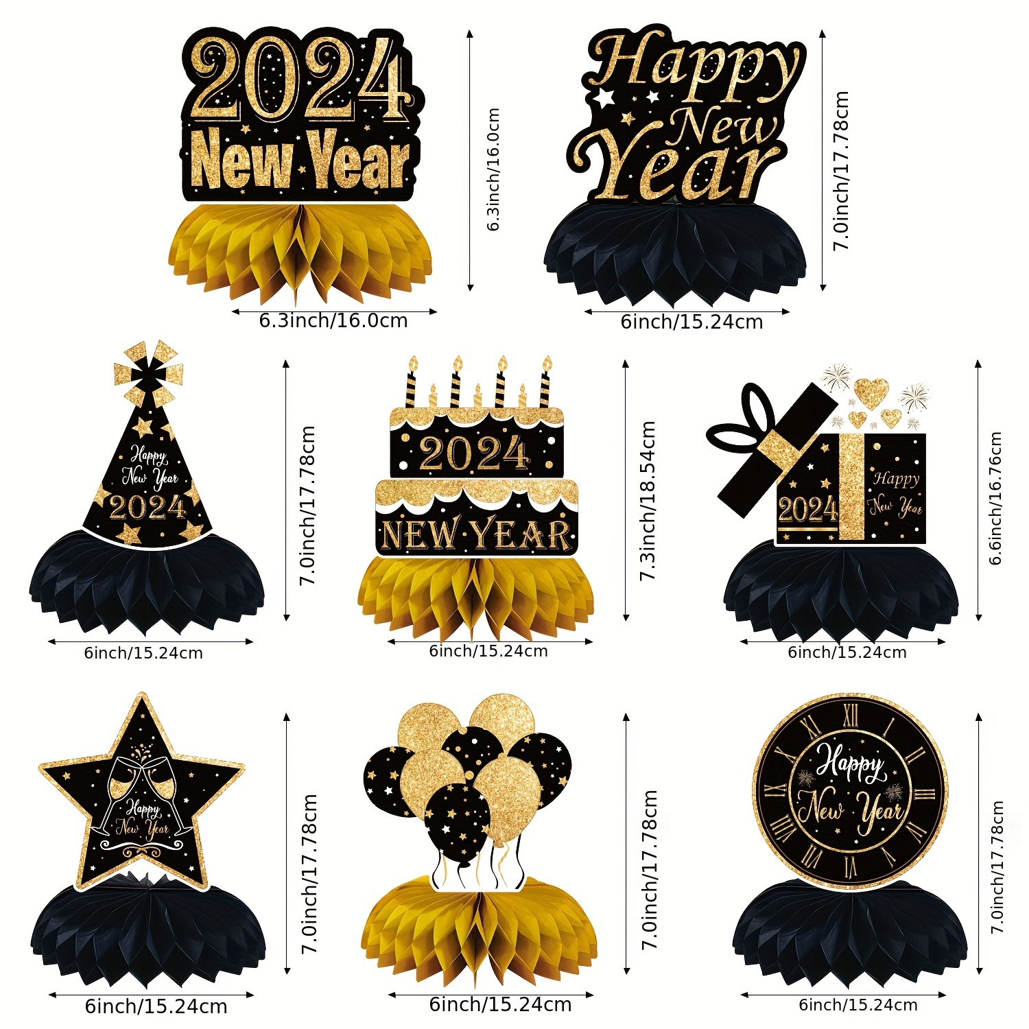 TINYSOME New Year's Eve Party Decoration 2024 Happy New Year