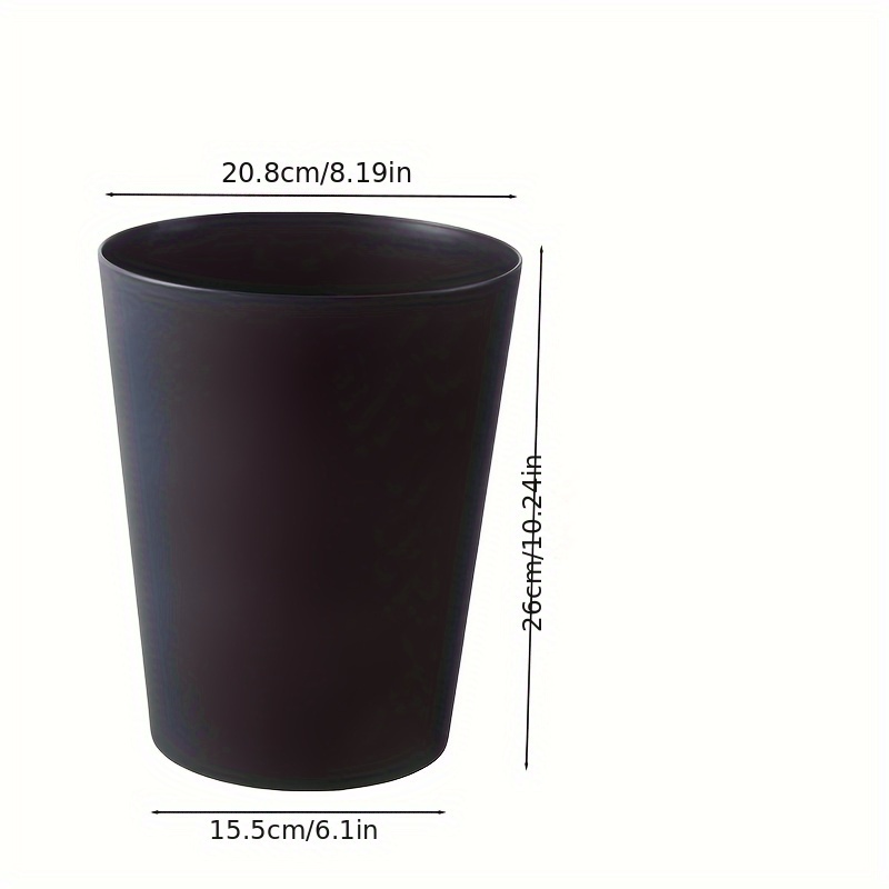 1pc Black And White Two-color 7l Capacity Trash Can, Flower Storage Bucket, Floral Column, Living Room, Wake Up Bucket, Multi-functional, With Drain Board, Umbrella, Storage Bucket, , Pp Material