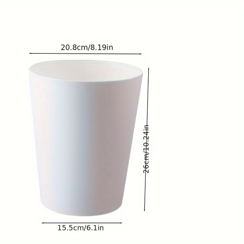 Image of 1pc Black And White Two-color 7l Capacity Trash Can, Flower Storage Bucket, Floral Column, Living Room, Wake Up Bucket, Multi-functional, With Drain Board, Umbrella, Storage Bucket, , Pp Material