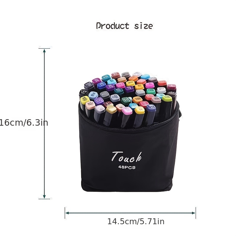48 Color Dual Brush Head Art Marker Pen perfect For Easter - Temu