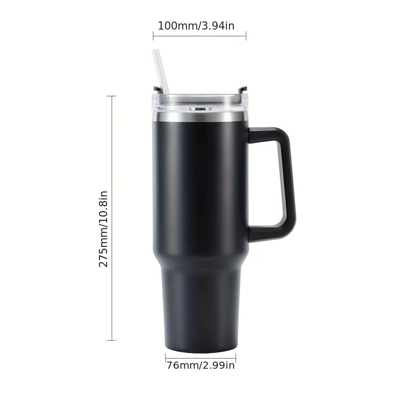 Travel Mug: BODUM Stainless Steel Vacuum Travel Mug: Black, 450ml