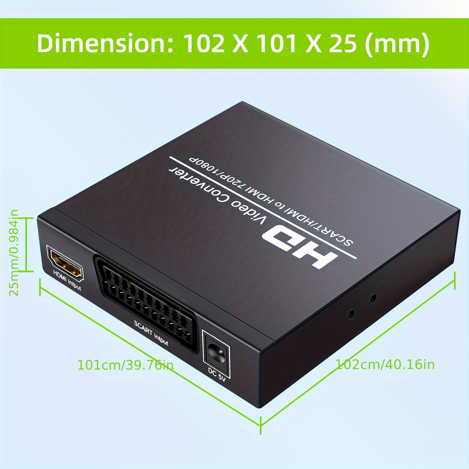 CONVERSOR EUROCONECTOR HDMI 1080P/720P - Adaptadores - Audio