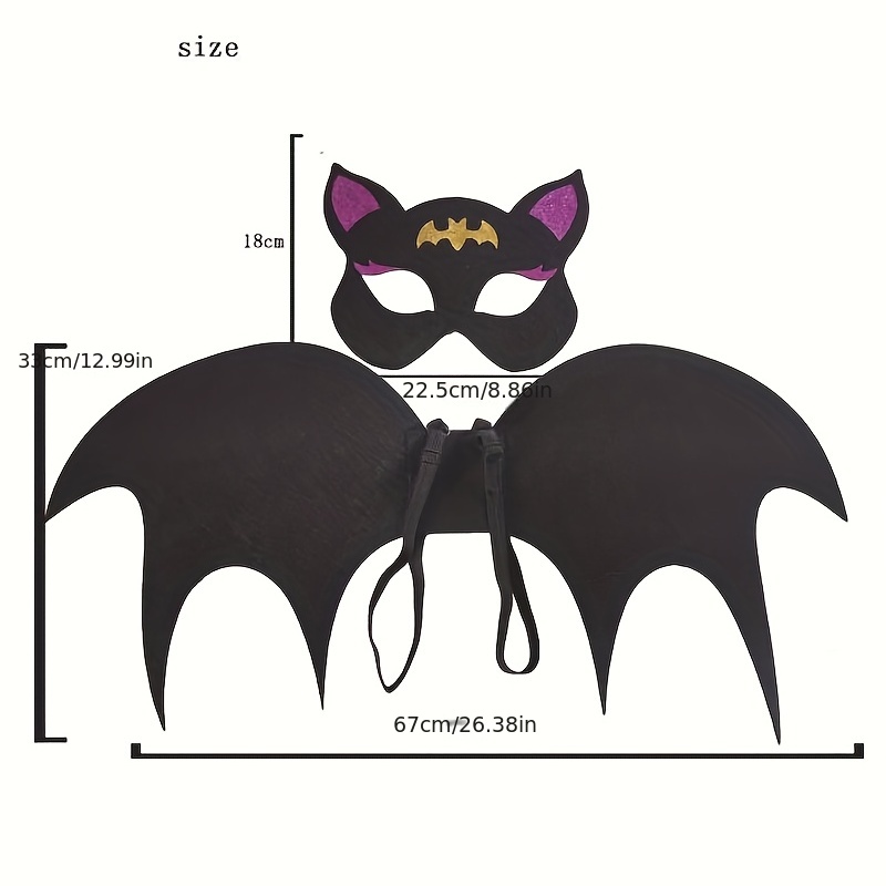 Bat Wings Mask Set Party Cosplay Costume Props Toys