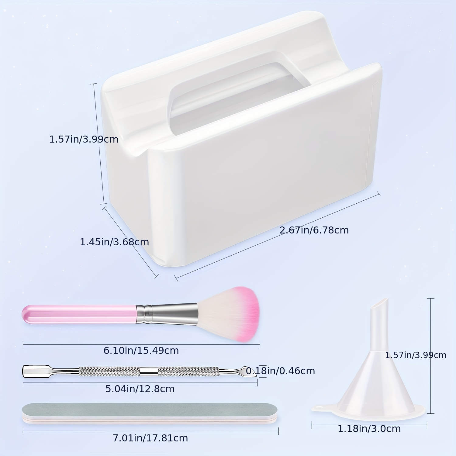 Dip Powder Recycling Tray Pen With Brush, Mess-Free Nail Dip Powder  Recycling System DIY Manicures Tool
