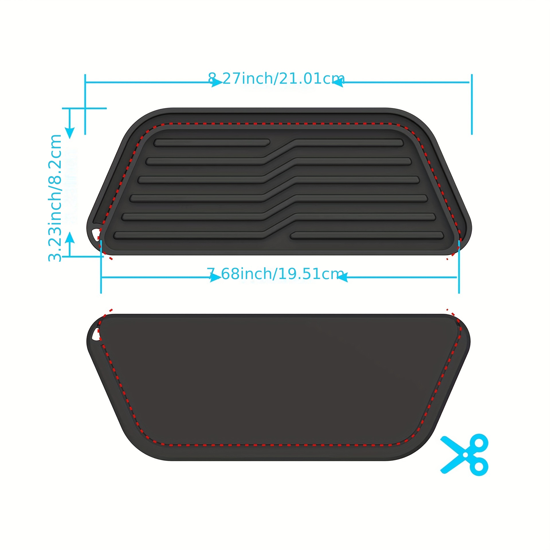 Refrigerator Drip Tray, Solid Color Silicone Table Mat, Absorbent Drip Tray,  Refrigerator Accessories - Temu