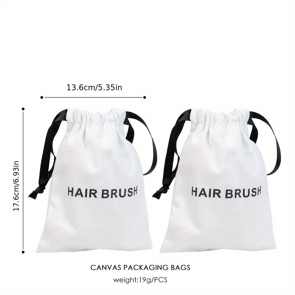 Canvas Drawstring Pouch Air Cushion Comb Packaging Bag, Wrist Storage Bag Hairbrush Gift Bag, New Year Gift Accessory