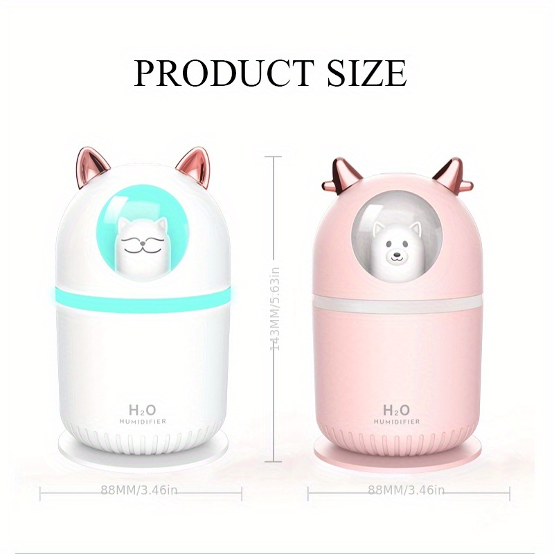 usb humidifier household small bedroom mute air large spray office bedroom dormitory portable female student day gift gift mini pregnant baby aromatherapy essential oil large capacity air conditioning room hydrating dazzle small night light details 11