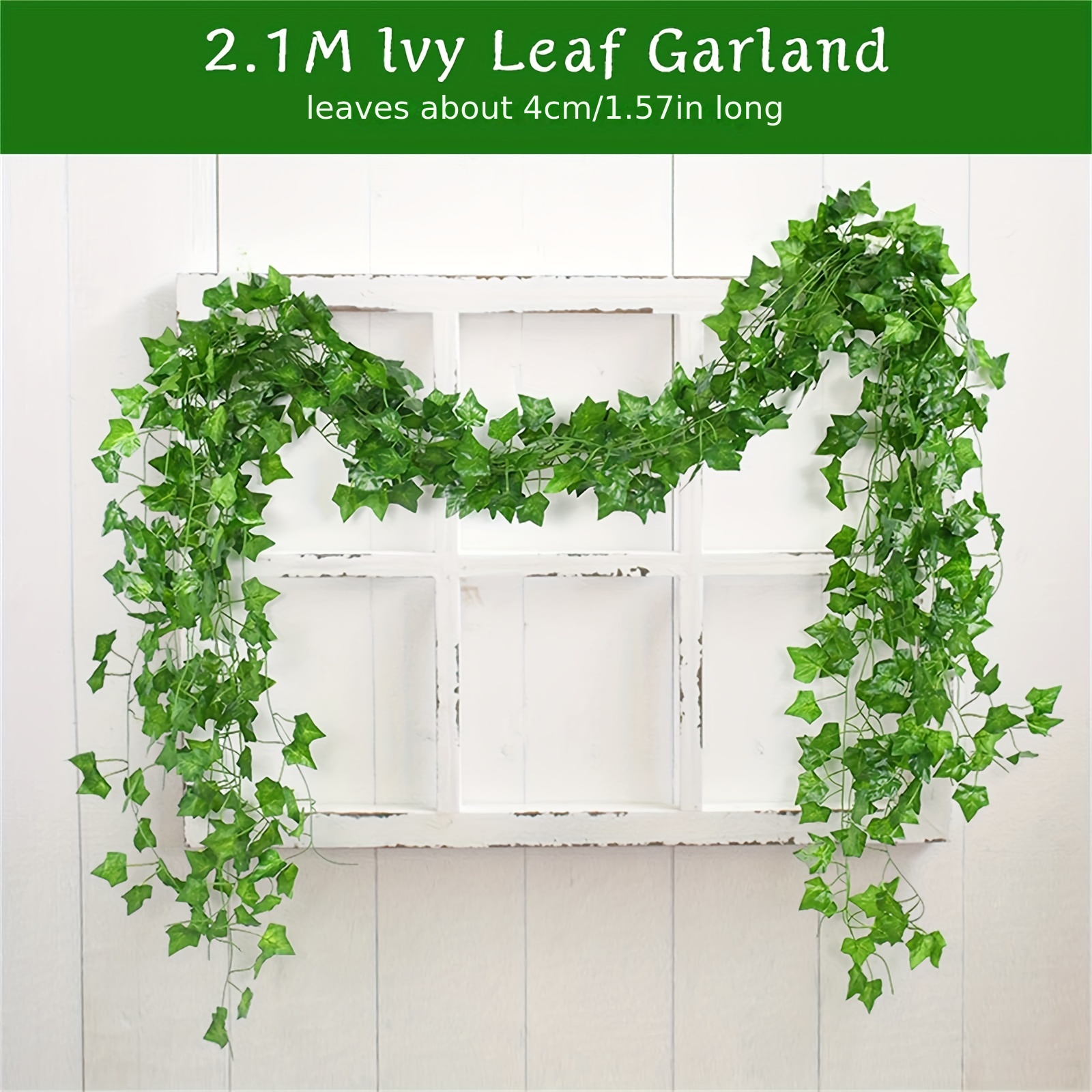 2 Meters Artificial Ivy Green Garland Fake Vine Hanging - Temu