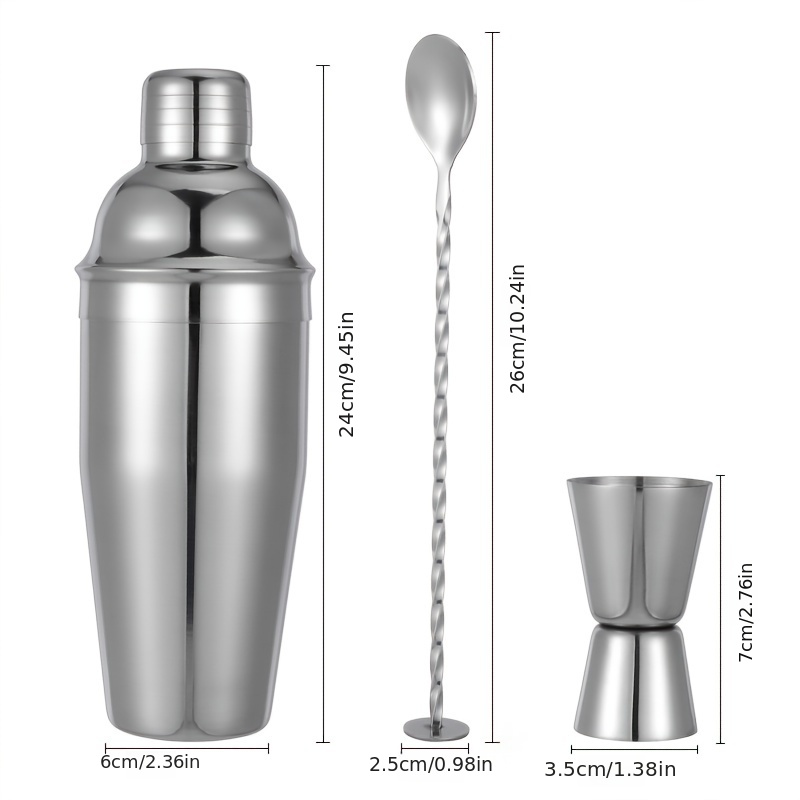 Home Perfect Cocktail Shaker Measuring Cup Drink Shaker With - Temu