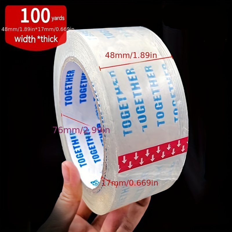 12 Rolls Crystal Clear Transparent Tape Refills Rolls,Shipping Tape,  Packaging Tape,Clear Packing Tape, Moving Tape, Box Tape, Heavy Duty Tape