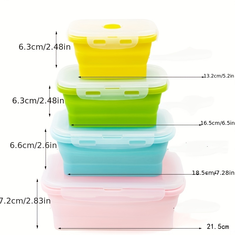 Leakproof Silicone Insulated Lunch Box - Collapsible Bento Box For Office  Workers, Teenagers, And Workers At School - Microwave And Freezer Safe -  Bpa Free Airtight Lid - Perfect For Portable Food