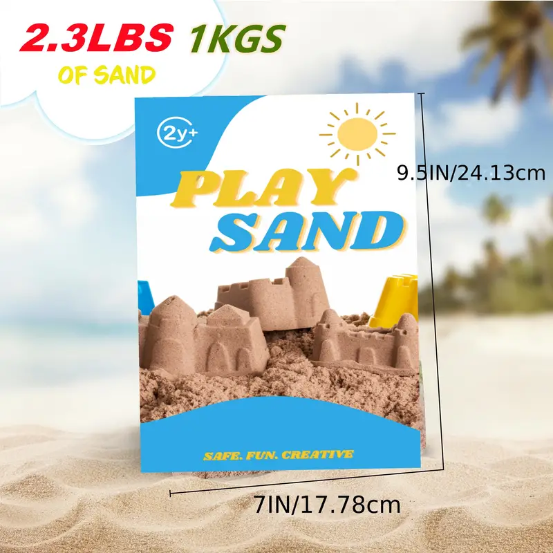 2.3lbs Sensory Play Sand For Sandbox Table Therapy Natural - Temu