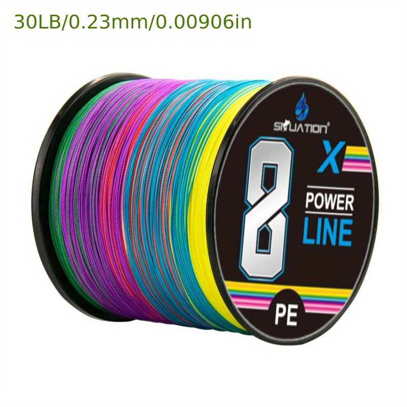8 Strands Multicolored Fishing Lines /546yd Pe Abrasion - Temu