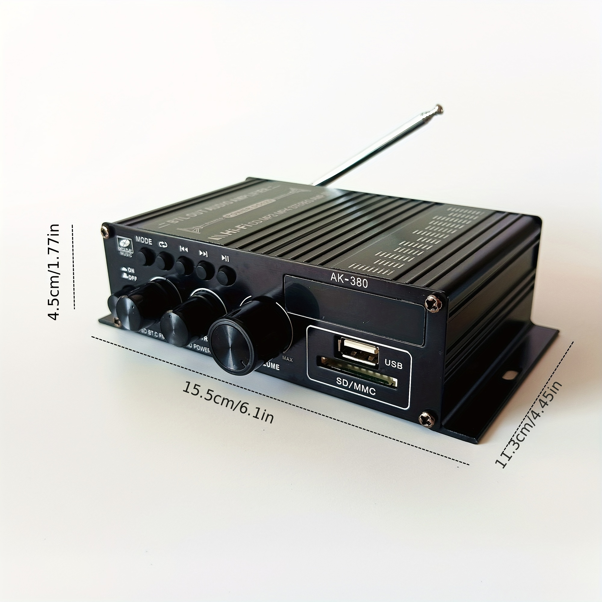 Mini Amplificador Potencia Audio Digital 12v 2 Canales - Temu Mexico