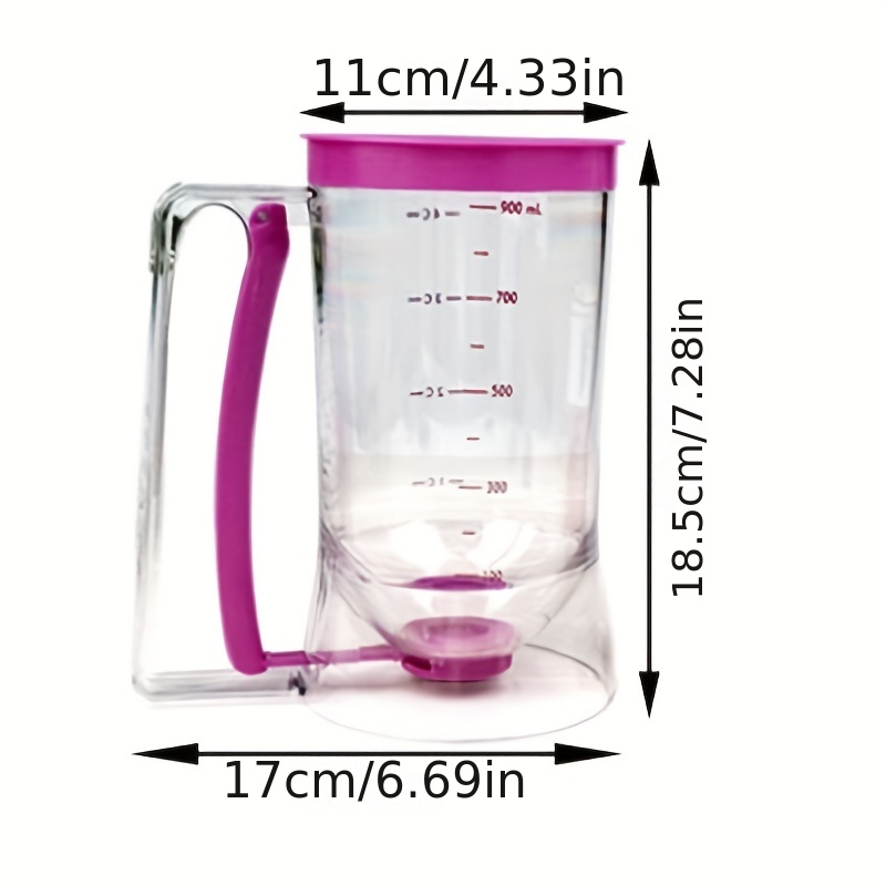 Cupcake Batter Dispenser Separator, Handheld Funnel Divider