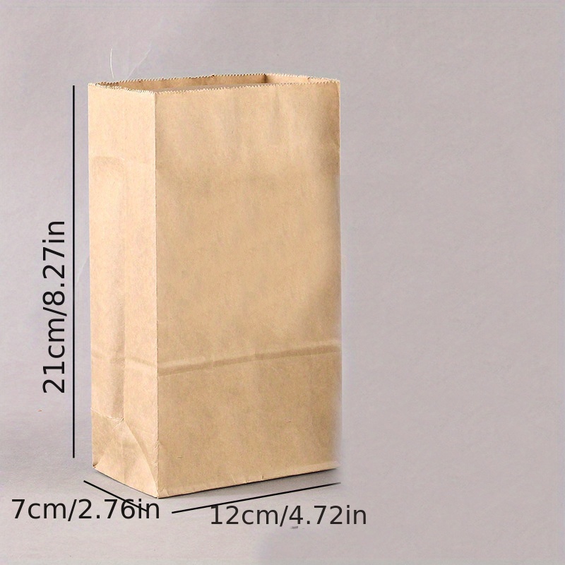 TEMU 10 Stück Verdickte Braune Kraftpapiertüten in 4 Größen, Party-Geschenktüten Verpackungstüten