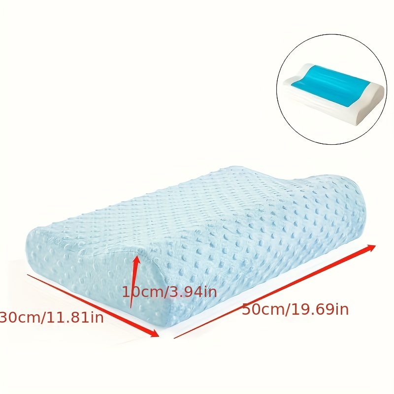 Gel Lumbar Pillow for Bed Relief Lower Back Pain Cooling Memory Foam  Sleeping