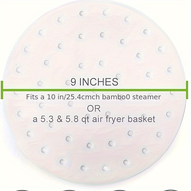 Air Fryer Liners Bamboo Steamer Liners Premium Perforated - Temu