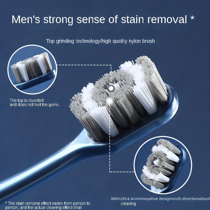 Hard Bristle Toothbrush Pro 360 Cleaning Stain Removal