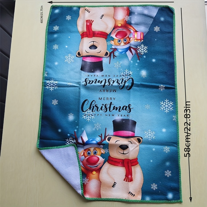 Hand Towels, Scouring Pad, Square Dish Cloths, Merry Christmas Theme Brown  Dish Towel, Cleaning Cloth For Sink Or Kitchen Stove, Antibacterial  Washable Cleaning Pad, Kitchen Stuff Kitchen Cleaning Gadget, Christmas  Decor 