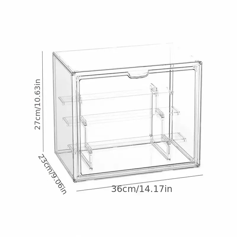 Desktop Acrylic Perfume Storage Box, Dust-proof Action Figure Storage Box  For Dolls, Household Storage Organizer For Entryway, Desktop, Bedroom,  Living Room, Home, Dorm, Aesthetic Room Decor - Temu