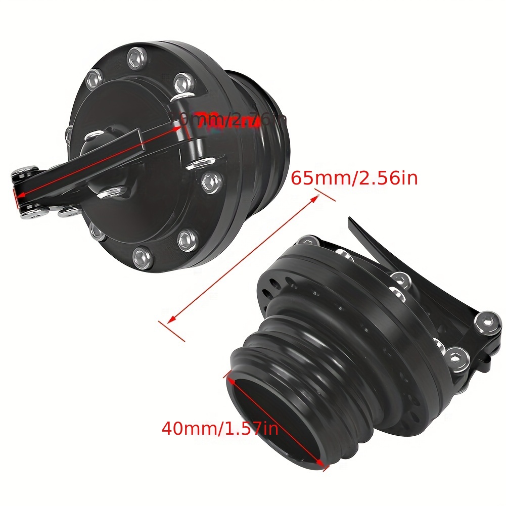 Motorcycle For CNC Black Fuel Gas Tank Cover Oil Cap For Touring For  Sportster XL 883 1200 For Dyna