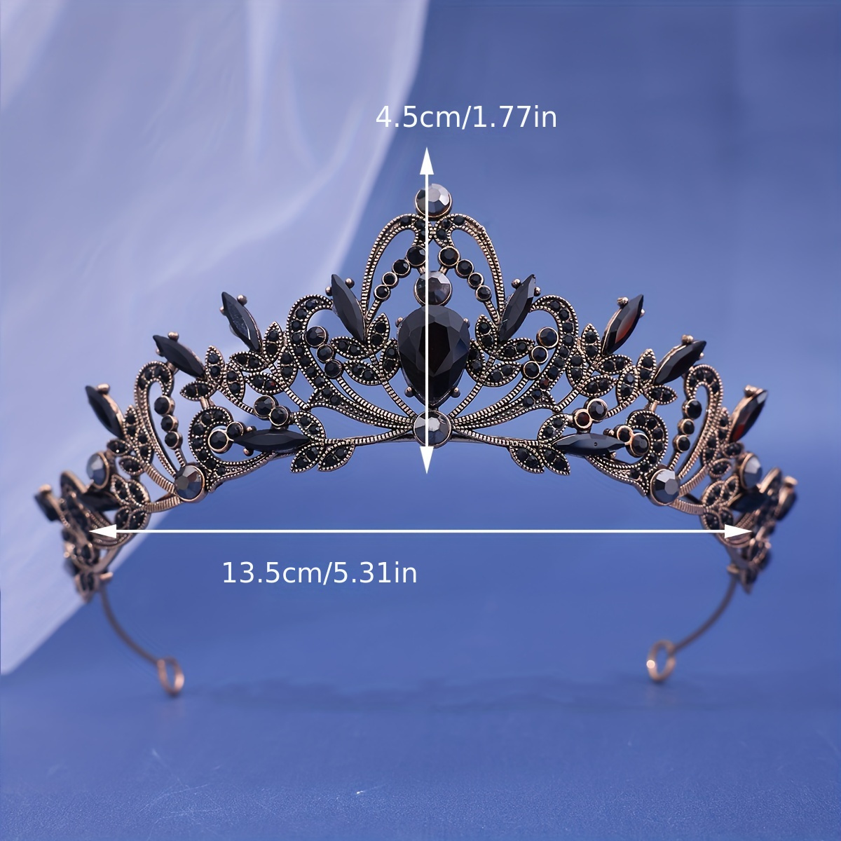 Golden Baroque Queen Crown Tiaras Women Birthday Princess - Temu