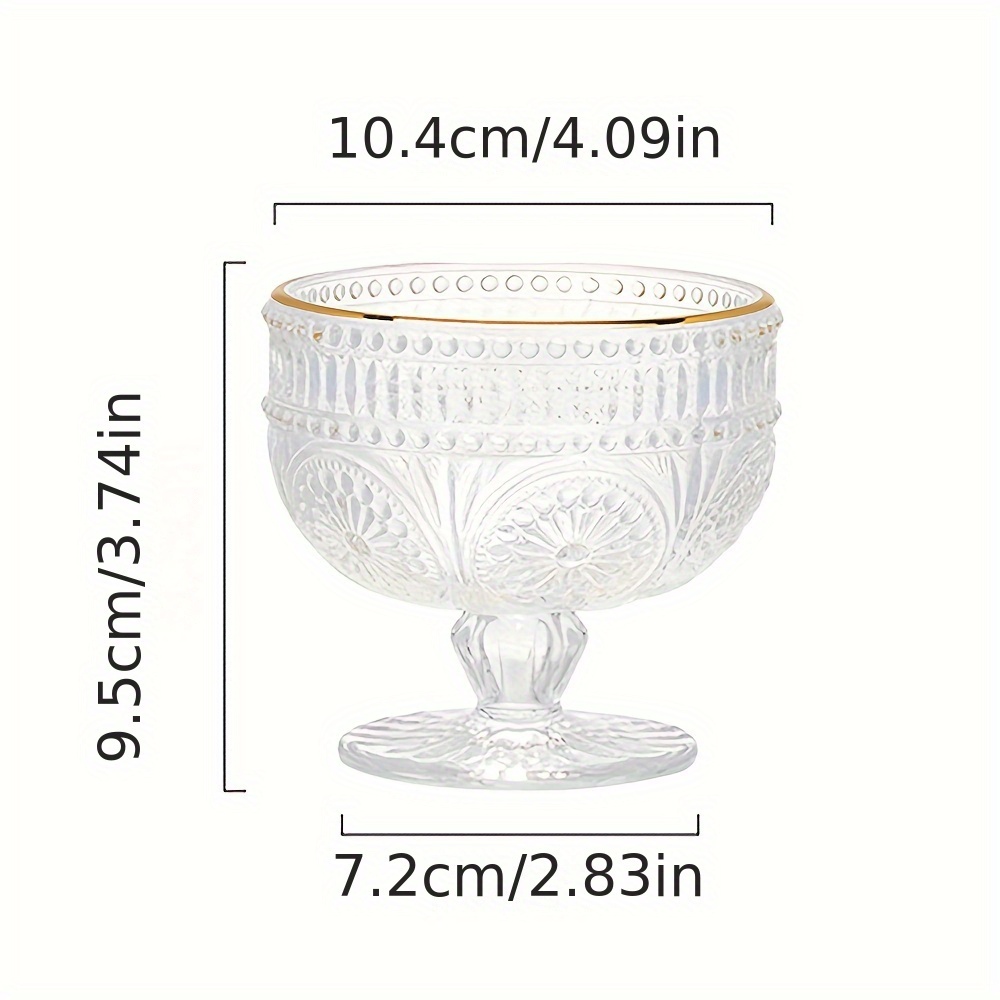 Glass Snack Yogurt Container, Glass Ice Cream Bowl