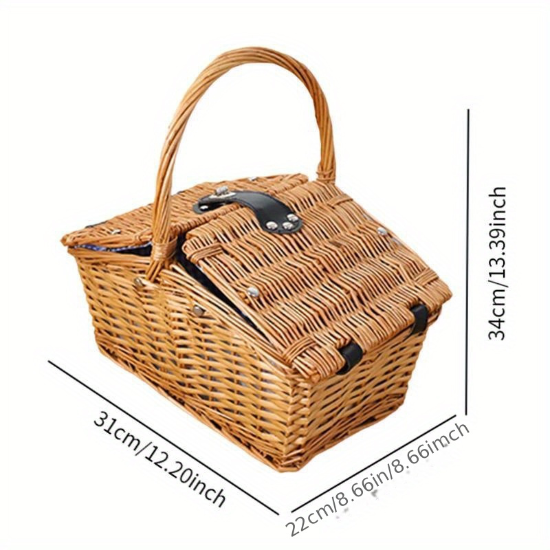 picnic basket sturdy multipurpose shopping basket portable hand woven basket shelf baskets