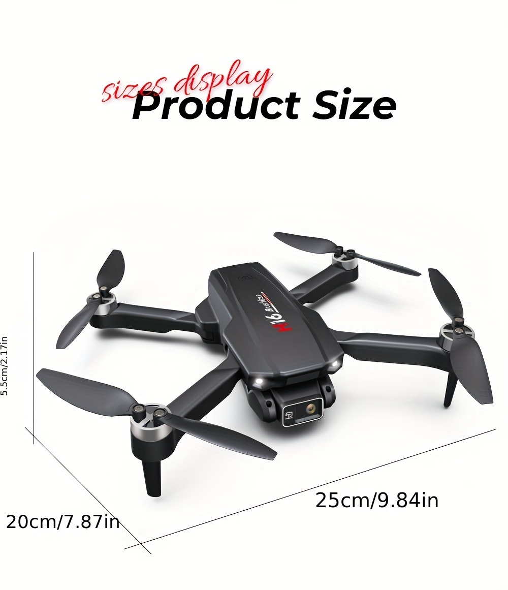 WRYX H16 Drone Brushless Motor Tumble Quadcopter HD Dual Camera Drone RC Optical Flow Hover Helicopter Gift UAV details 15