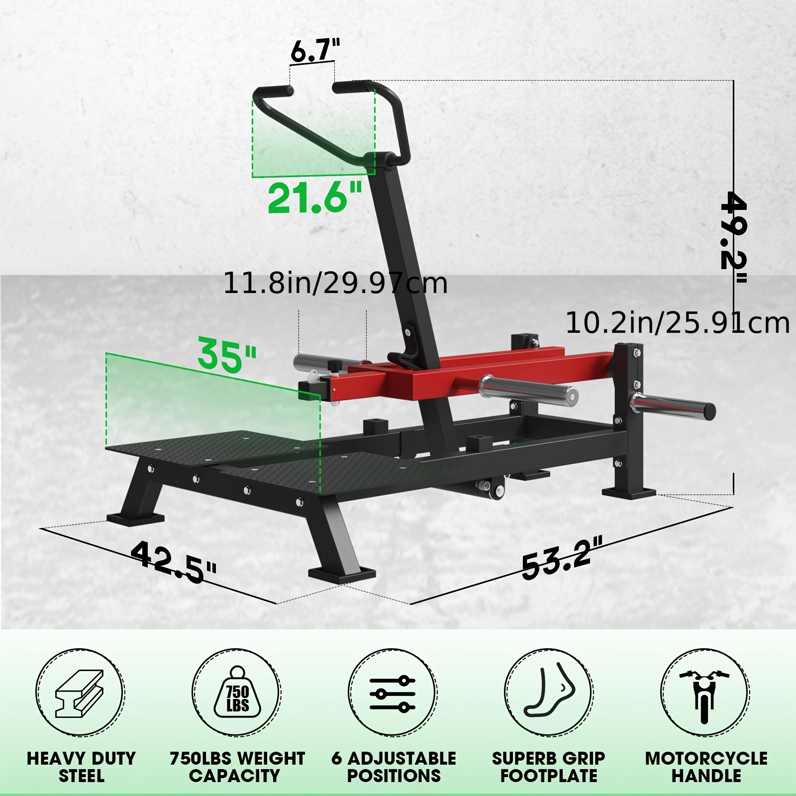 

Leg For , Weightlifting , 4 Positions, 800lb Weight