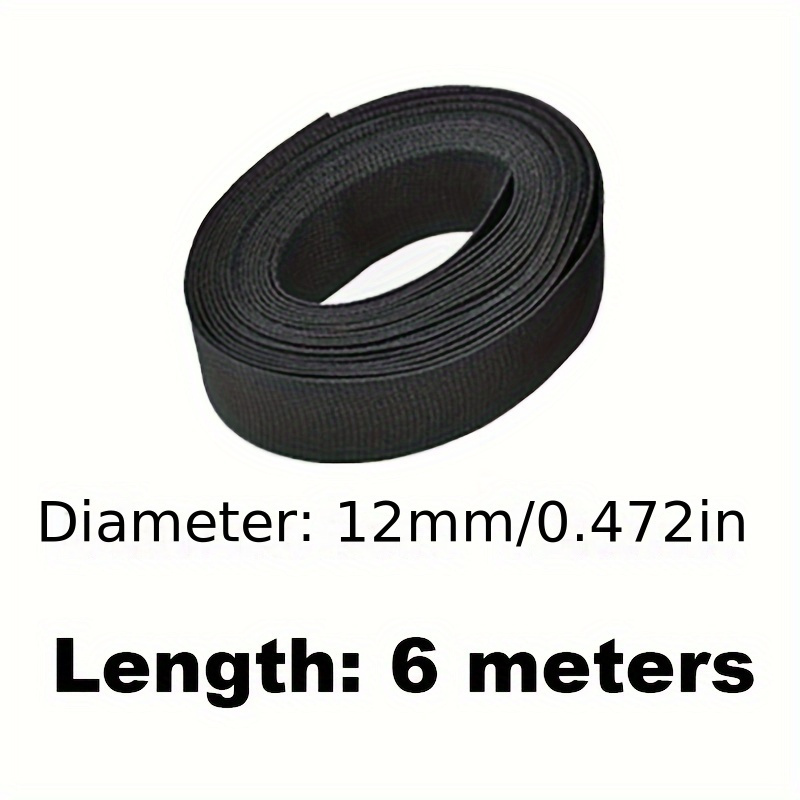 TEMU 2:1 Heat Shrink Braided Sleeving Fabric Tubing - Ideal For Unconventional Hose Cable Wire Shapes, 6 Meters (20 Ft), Without Battery