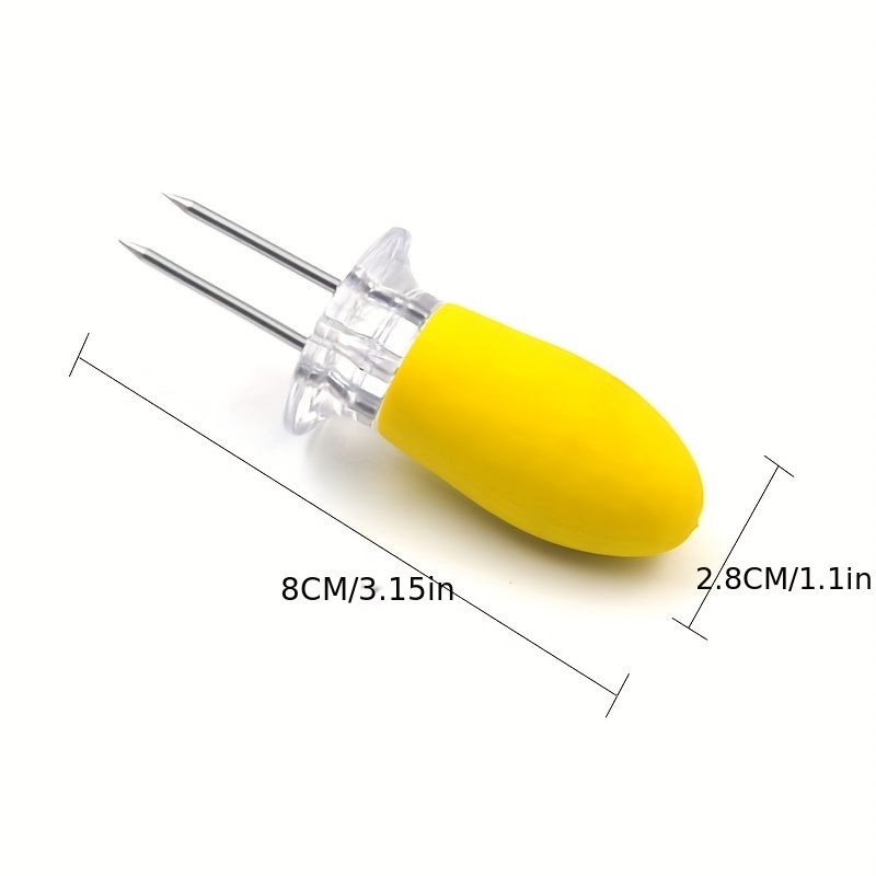 2 Peças Milho Suportes Aço Inoxidável Milho Agulha , Garfo De