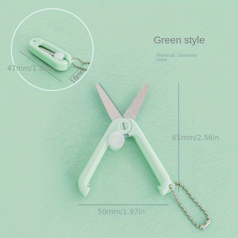 2Pcs Folding Scissors,Safe Portable Travel Scissors,Stainless  Steel Telescopic Cutter Used for Home Office, Safety Portable Travel Trip  Scissors : Arts, Crafts & Sewing