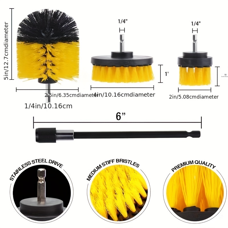 12pcs/Set Household Electric Drill Brush Head Kit For Cleaning