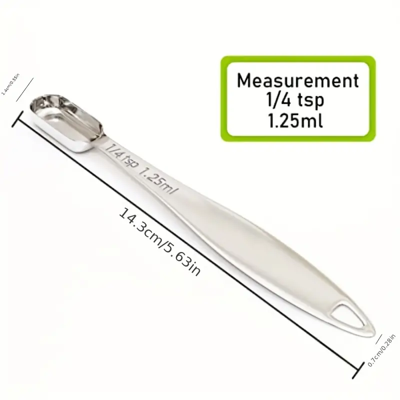 1/4 Teaspoon ( 1.25 Cc) Single Measuring Spoon Stainless - Temu
