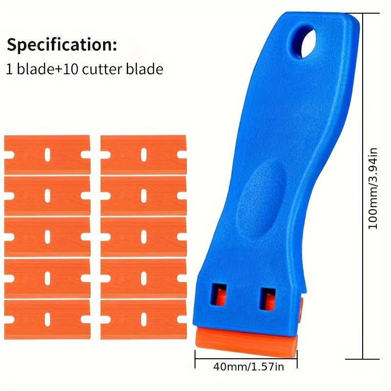 Scraper Blade Tool Auto Film Sticker Glue Ice Remover Razor - Temu