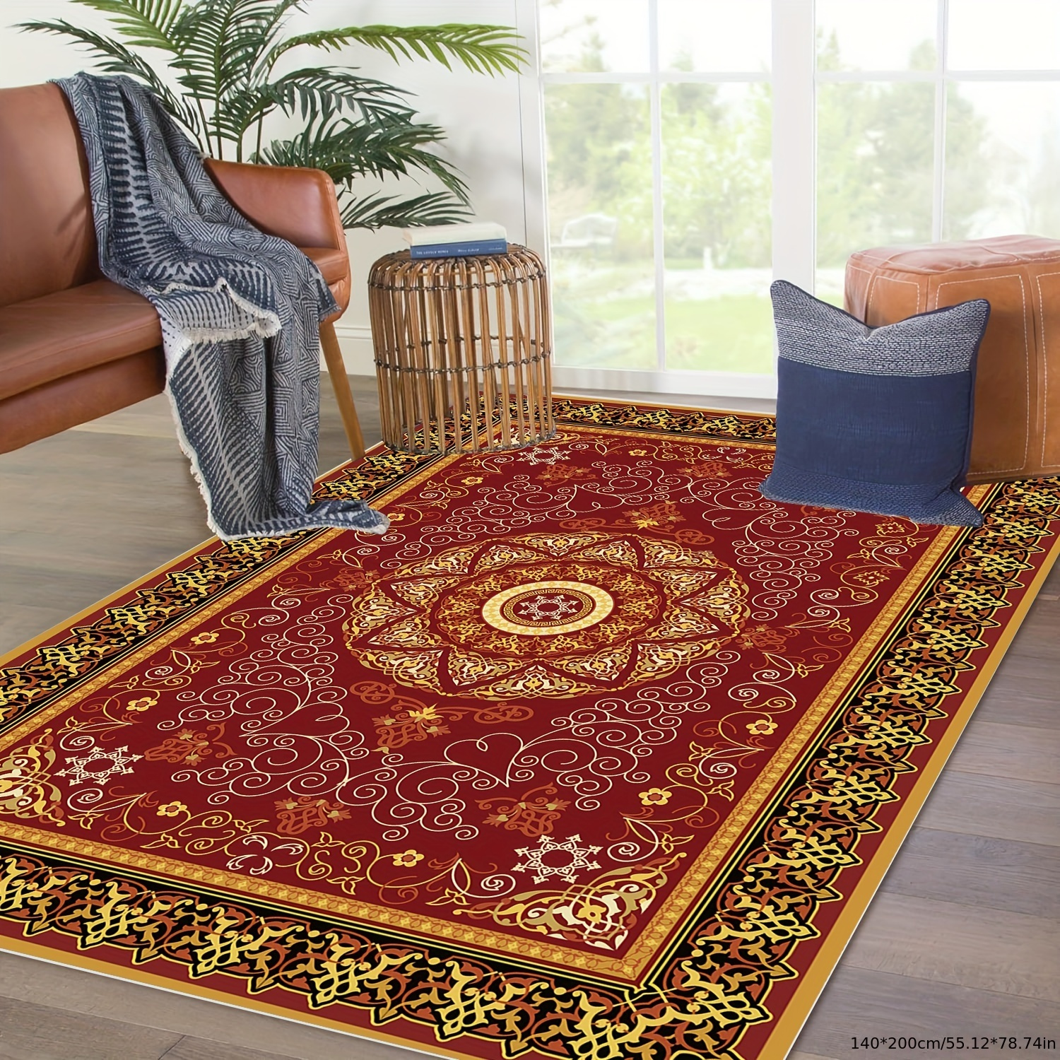 Vintage long tapis de sol anti skid chambre tapis bureau table,   Vintage long tapis de sol anti skid chambre tapis bureau…