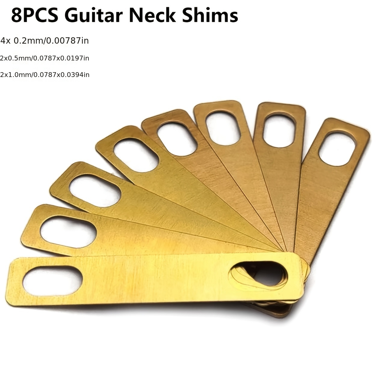 

8pcs Of Electric Guitar Plate Plate Connecting Plate Square Handle Connecting Steel Neck Raising Gasket