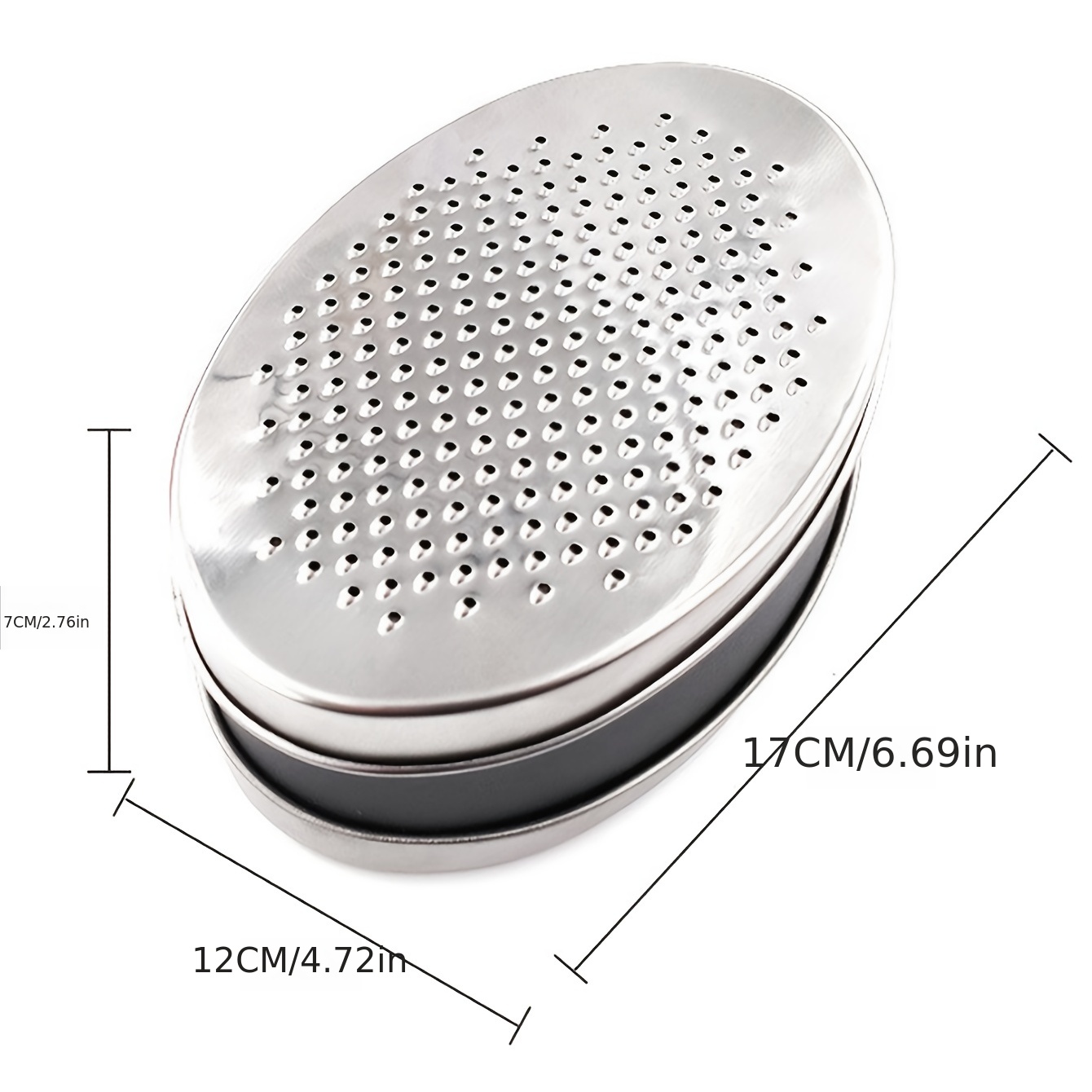 2X Cheese Grater With Food Storage Container And Lid Chopper