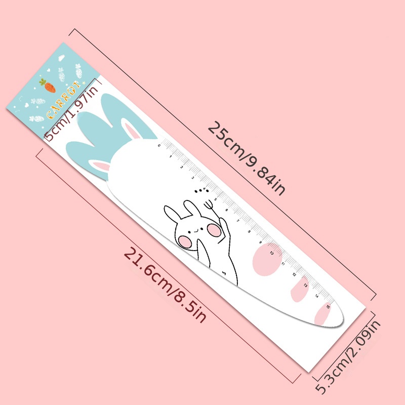 Scale Cute Carrot Soft Ruler Drawing Tool Bookmark Temu