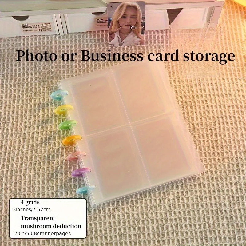 Diy Cover Storage Book Four square Grid Card Book Polaroid - Temu