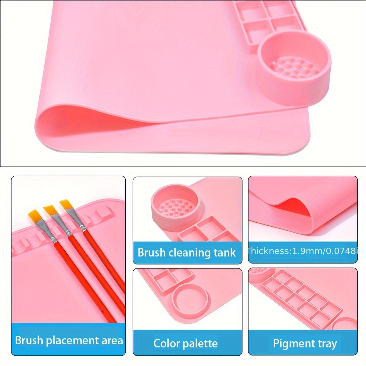 Silicone Paint Palette - Temu