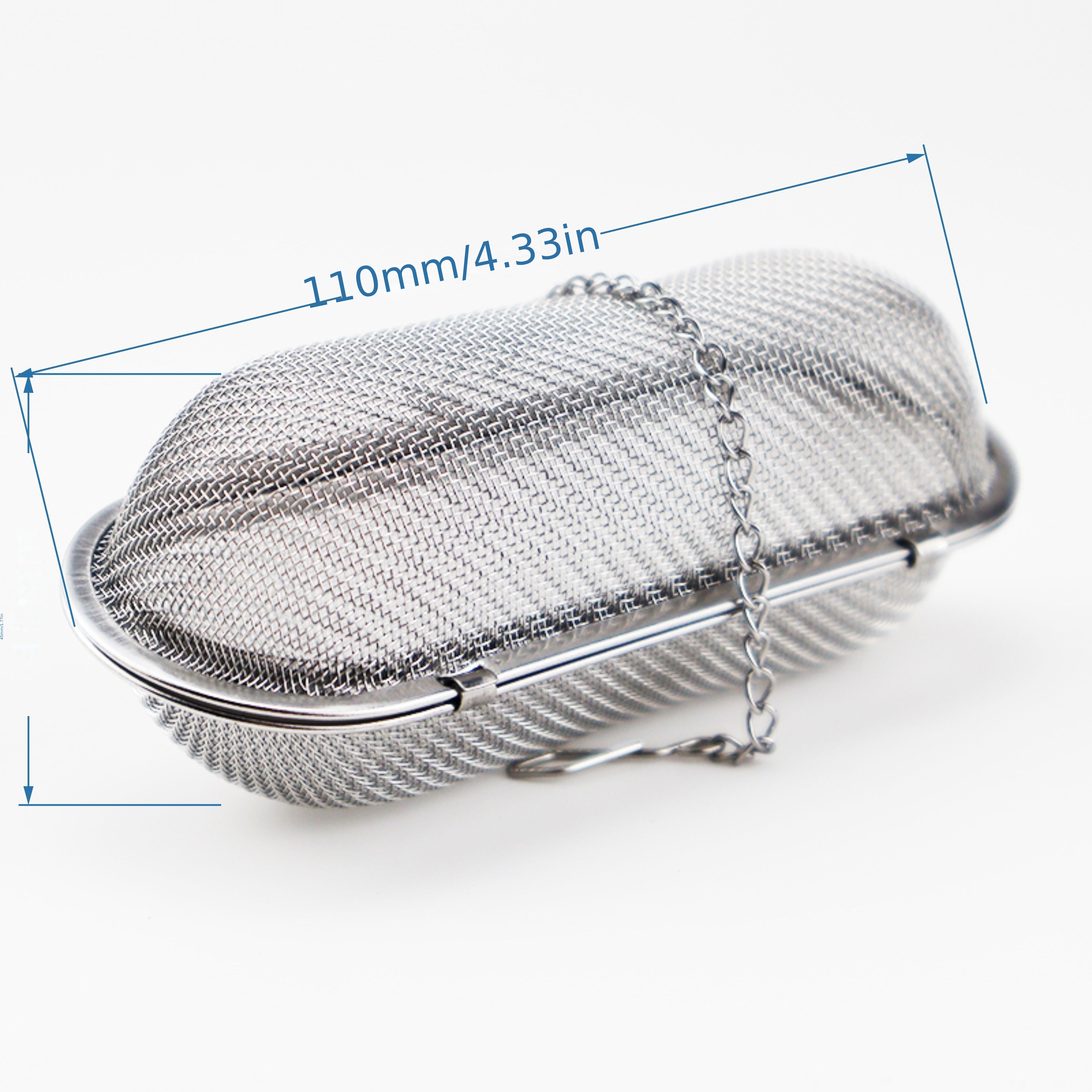 304 Stainless Steel Tea Strainer With Mesh Infuser, Rectangular Tea Filter For Loose Leaf And Spices, 3 Styles , Tea Strainers For Loose Tea