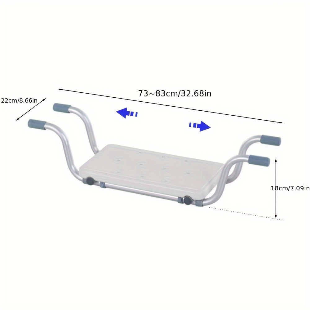 Bathtub Seat Bathing Aid Bathtub Shower Seat Bath Seat Premium Bath Board 136kg White
