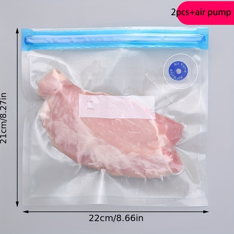 Vacuum Sealer Plastic Bags Air Pump Valve Transparent Vacuum - Temu