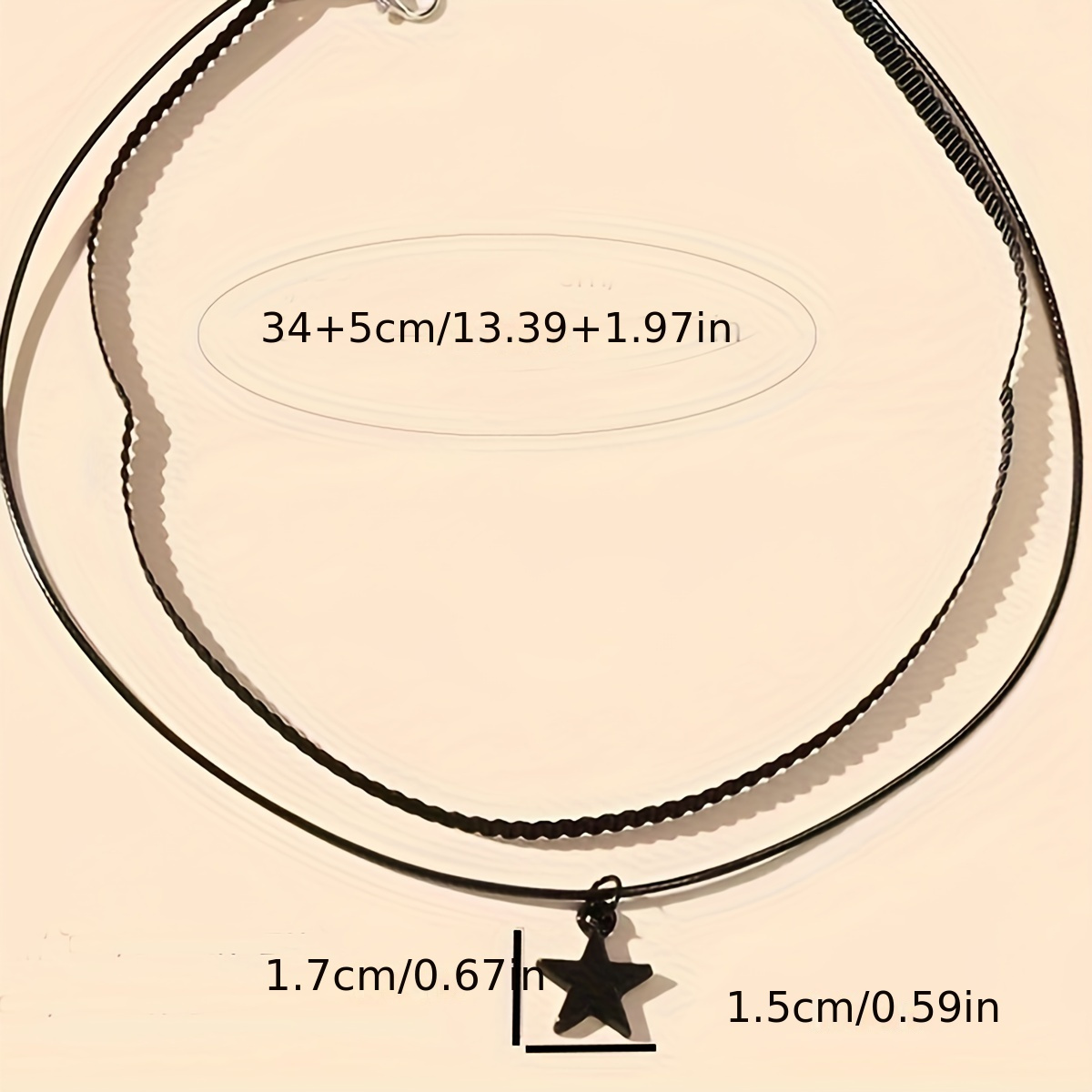 Minimalist Retro Collarbone Necklace Four Seasons Star Moon