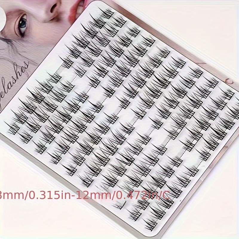 10 Rows Cluster Lashes 120pcs Clusters False Eyelashes DIY