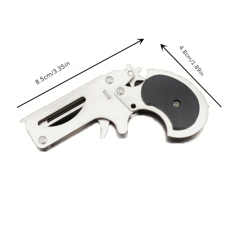 New Steel Mechanical Snail Foldable 6 Burst Rubber Band Gun Temu